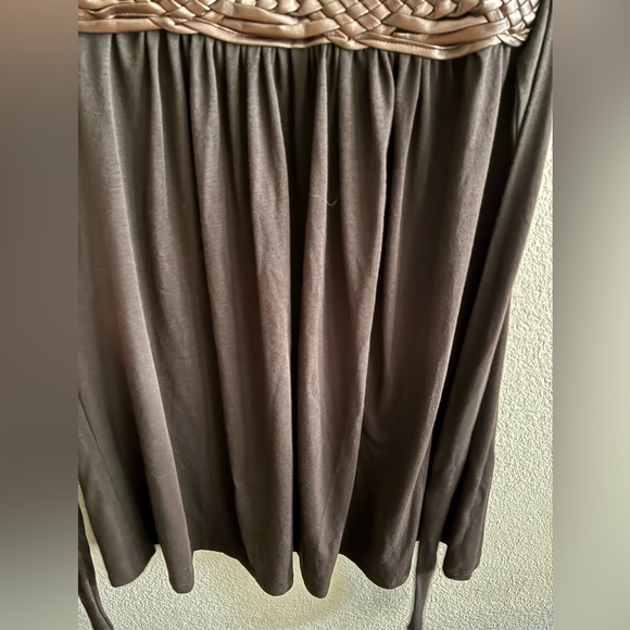 Forever 21 Y2K Brown Mini Dress with Woven Belt S - Picture 7 of 11